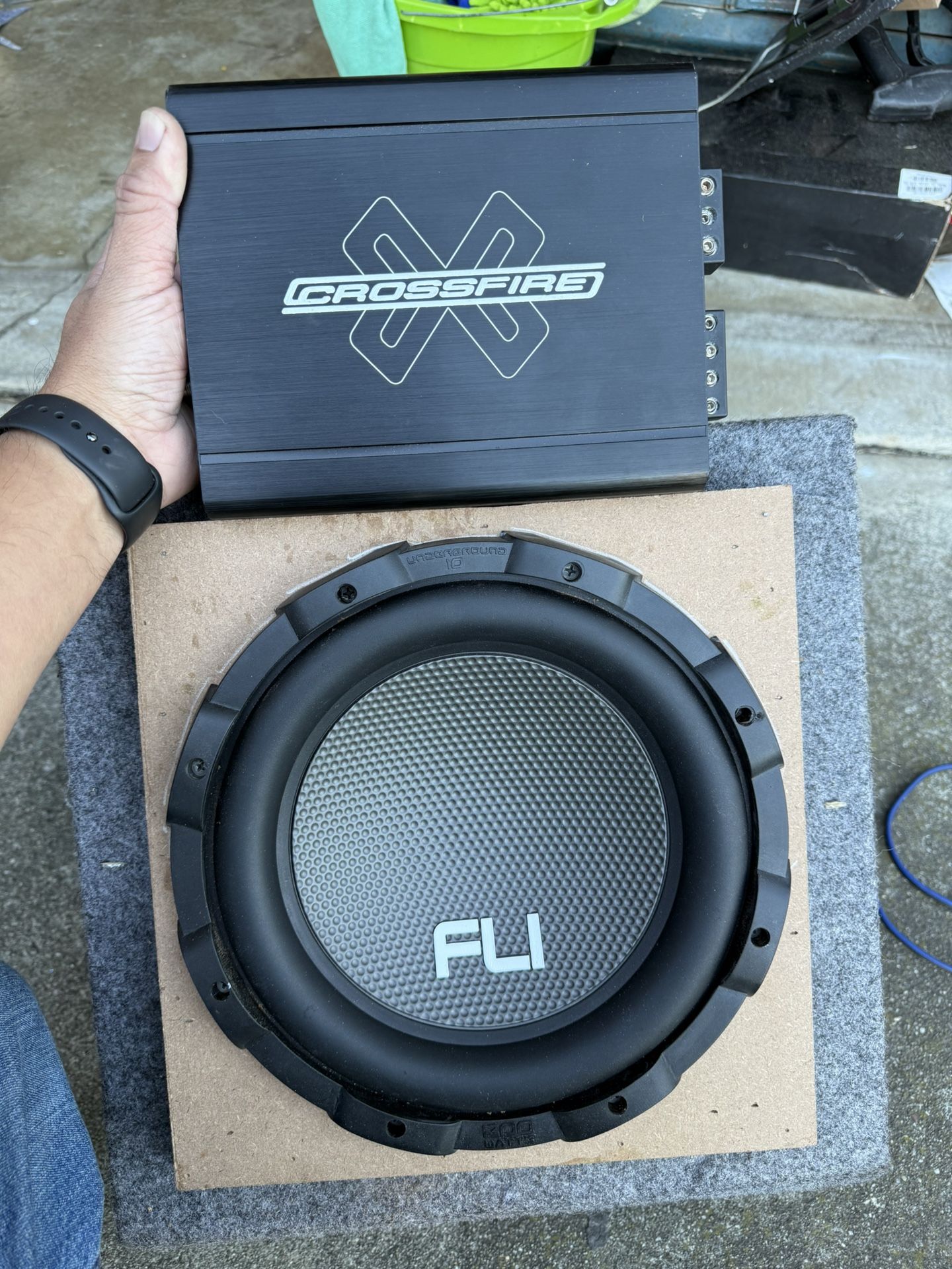 Crossfire C3-500D AMPLIFIER And 10” Fli Subwoofer