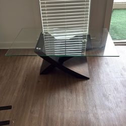 Abstract Glass Table