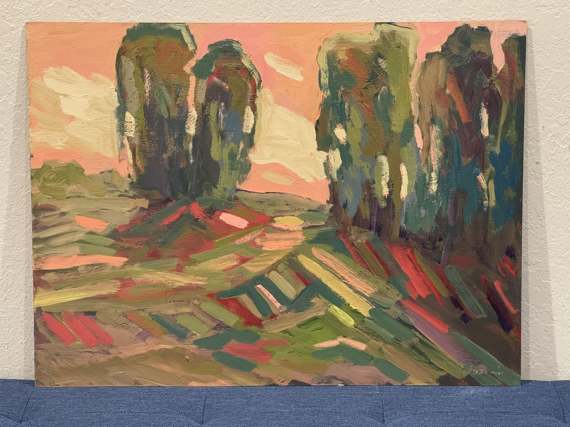 Juan Guzman Maldonado (1(contact info removed), California) Oil Painting "Paso Roble" Listed