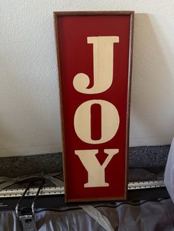 Pottery Barn “JOY” print.