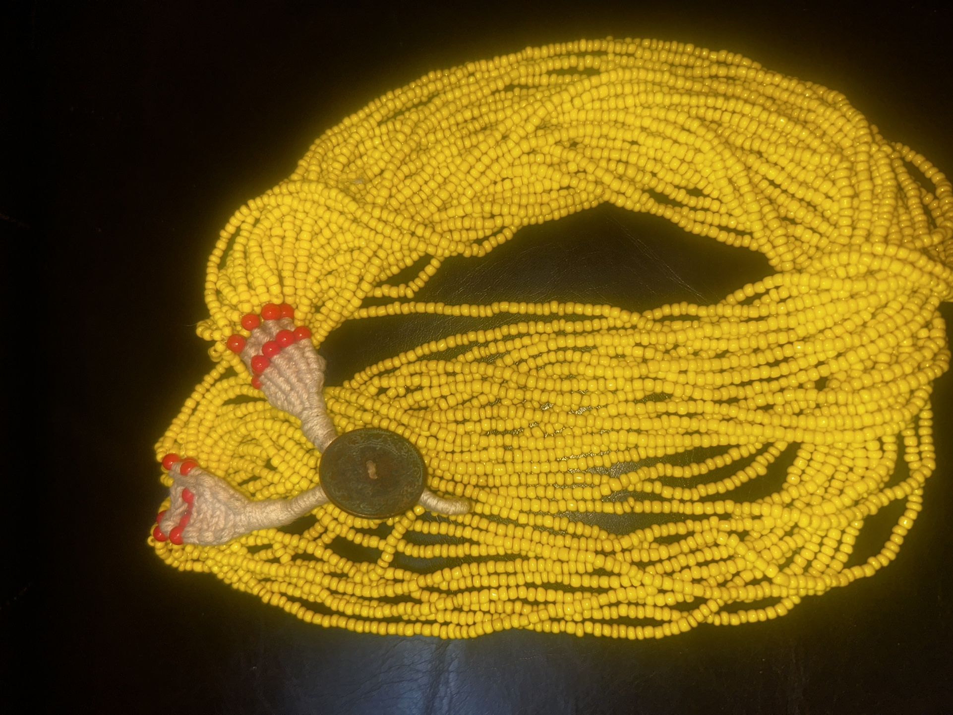HANDMADE TRIBAL NECKLACE WITH COIN