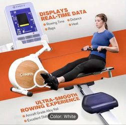 Foldable Rowing Machine with Digital Monitor – Smooth Resistance | Brand New 