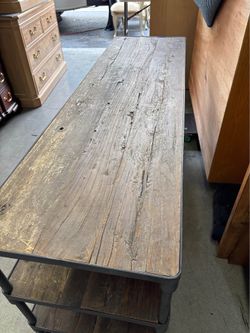 Restoration Hardware Dutch Industrial Reclaimed Elm Console