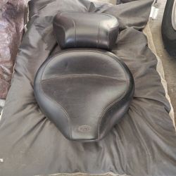 MUSTANG 0(contact info removed) 75757 Wide Vintage Solo Seat - Softail '84-'99. +Mustang Wide Rear Seat 75764 
