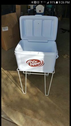 Dr Pepper ice chest