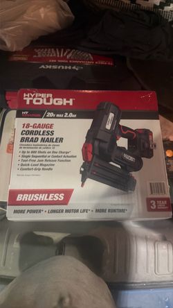 18 gauge cordless Brad nailer w/battery and charger