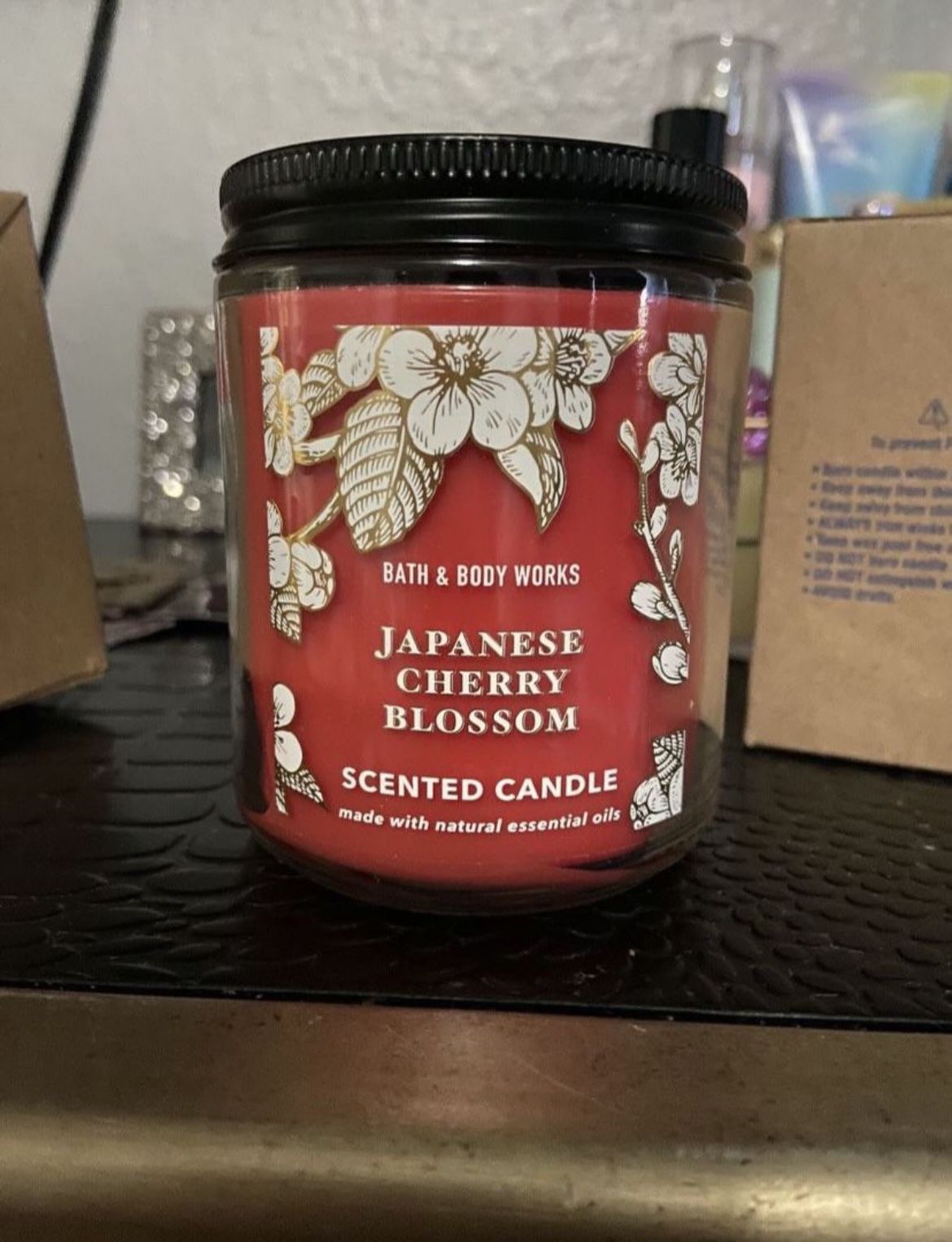 Bath & Body Works Japanese Cherry Blossom Single Wick Candle 