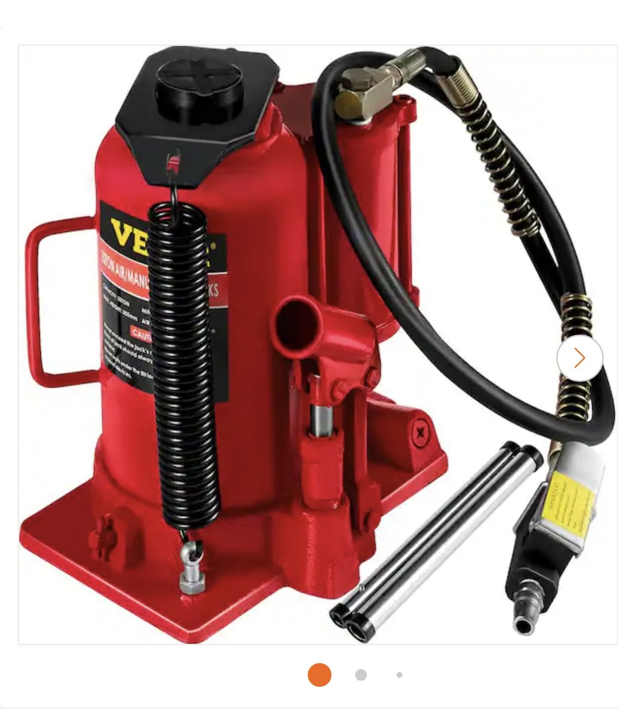 20-Ton Air Hydraulic Bottle Jack – Heavy-Duty Lift for Trucks & Autos