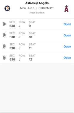 Angel tickets 6/8