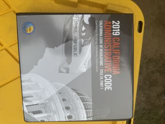 2019 California Administrative Code 