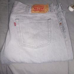 Grey Levi's 501's (44x32)