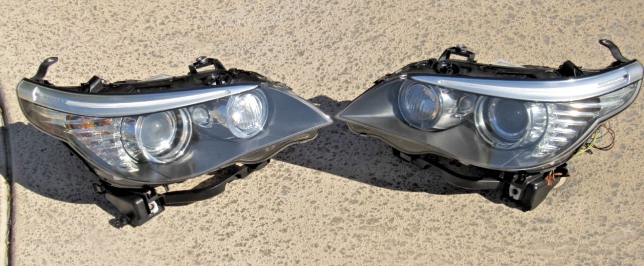 08-10 BMW 528i 535i E60 E61 Xenon/HID Headlight Headlamps w/AFS Left+Right