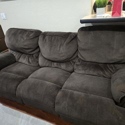 Couch And Loveseat With Recliners $300 Obo
