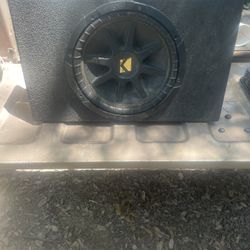 One Kicker Subwoofer 