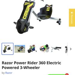 Razor power rider 360 electrical