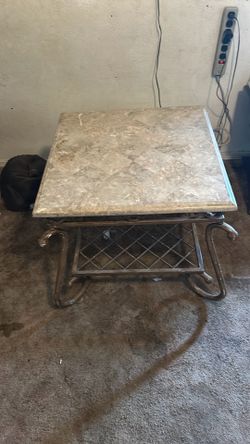 Marble side table