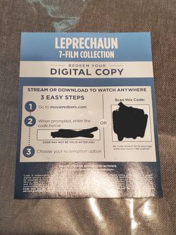 Leprechaun Collection 1-7 Bluray Digital Code