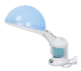 2 in 1 Mini Ozone Facial Steamer Hair Steamer, Blue/White