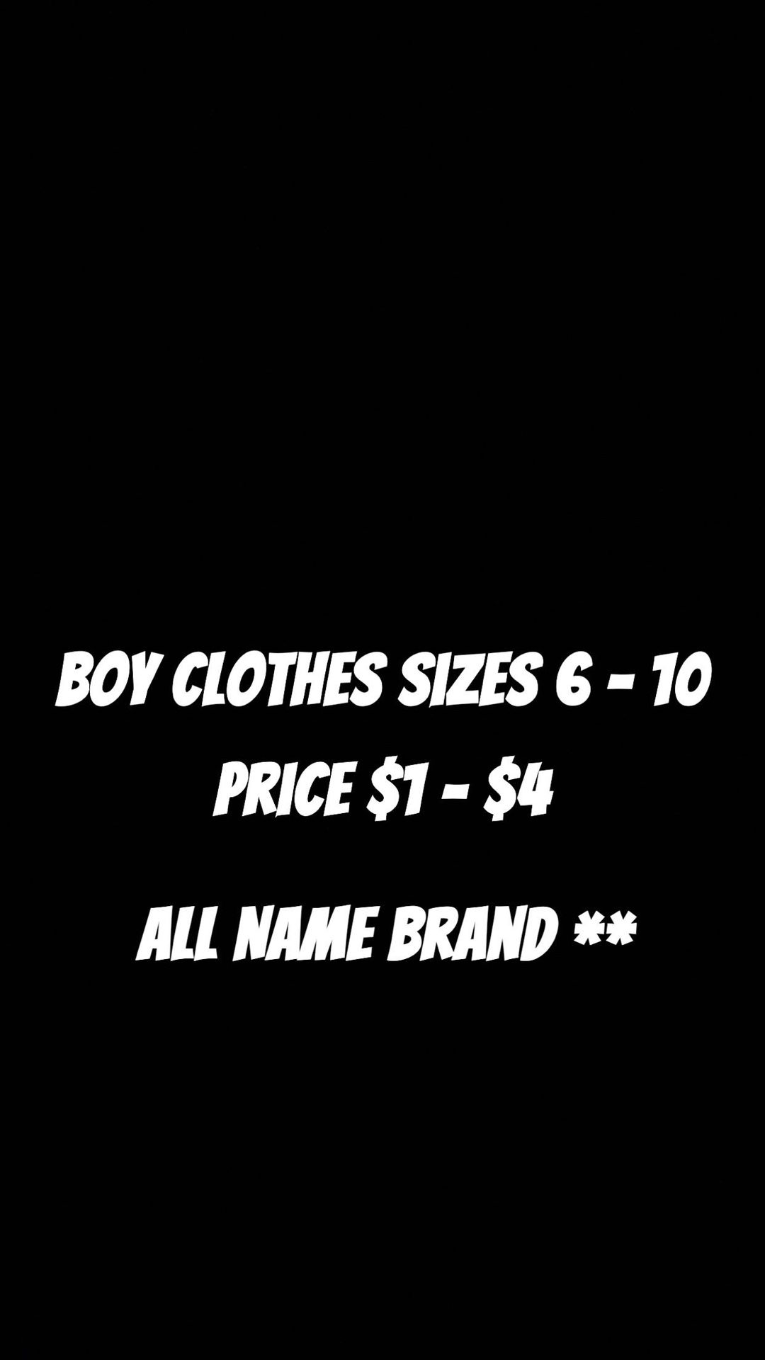 Little Boy Clothes! Size 4 - 10
