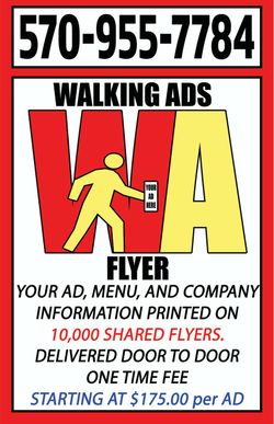 Walking Ads Flyer Ad Space