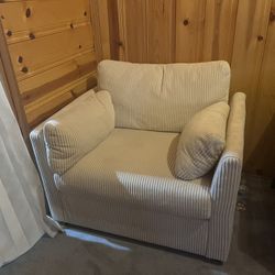 Two White Arm Chairs