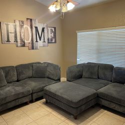 3 Pc Corduroy Living Room Set 