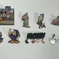 Lot Of Disney Pins And Charms
