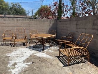 Garden Furniture Faux Bamboo Aluminum