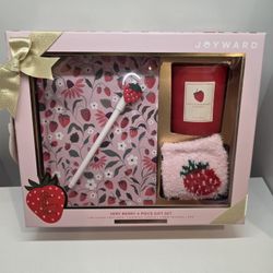 STRAWBERRY CANDLE JOURNAL SET