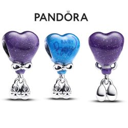 PANDORA Color-changing Gender Reveal Baby Boy Charm W/box
