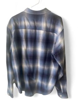 Blue Plaid Flannel Long Sleeve Shirt
