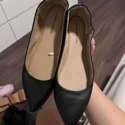 Black Flats 8.5 Women 