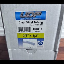 3/8-Inch I.D. x 1/2-Inch O.D. x 100-Ft. Clear Vinyl PVC Tubing