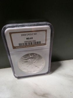 2004 American Silver Eagle MS69