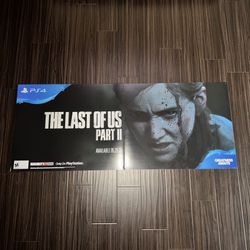 PS4 The last Of Us Part 2 Store Promo Poster 53x21