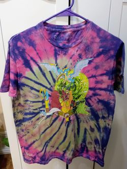 Rick And Morty Aliens Tie-Dye T-Shirt medium
