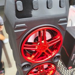 Black And Red Bluetooth Speaker 