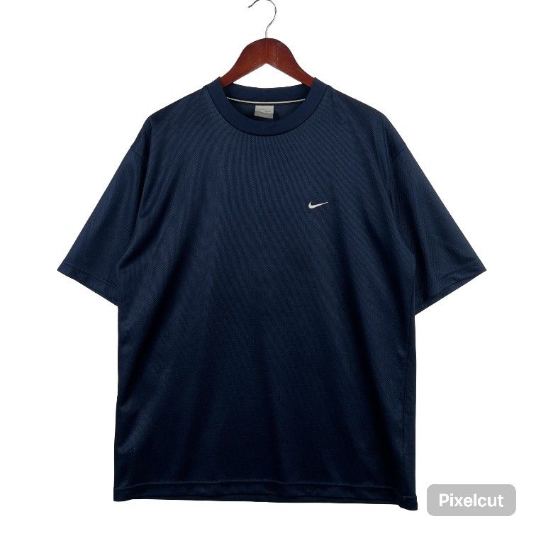VINTAGE 90s Nike Mens Mini Swoosh Short Sleeve T-Shirt USA Sz LARGE