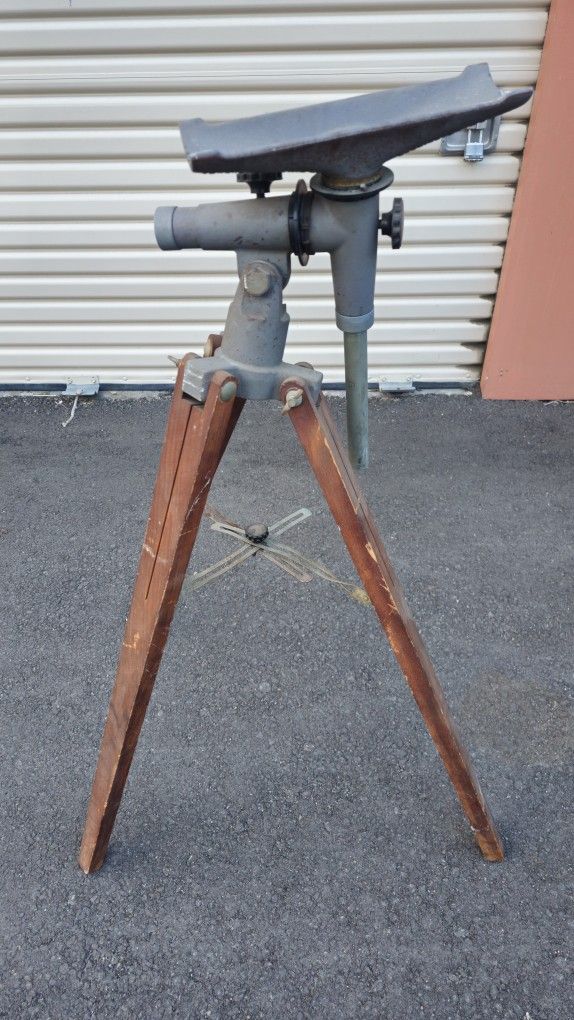 Vintage Edmund Scientific Telescope Stand Wood Tripod