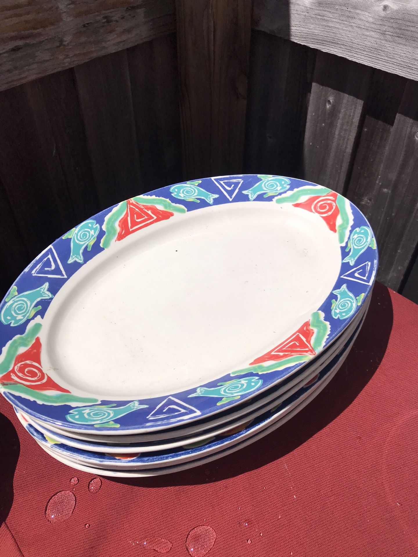 Vintage Syracuse serving platters six in total