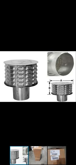 American Metal Products Type B Gas Vent 6in. Diameter Universal Cap