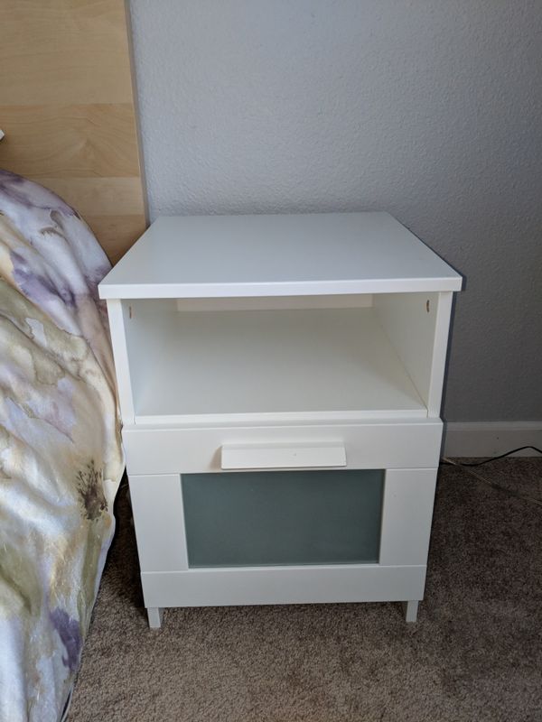 Pair Of White Ikea Brimnes Nightstands For Sale In Federal Way Wa Offerup