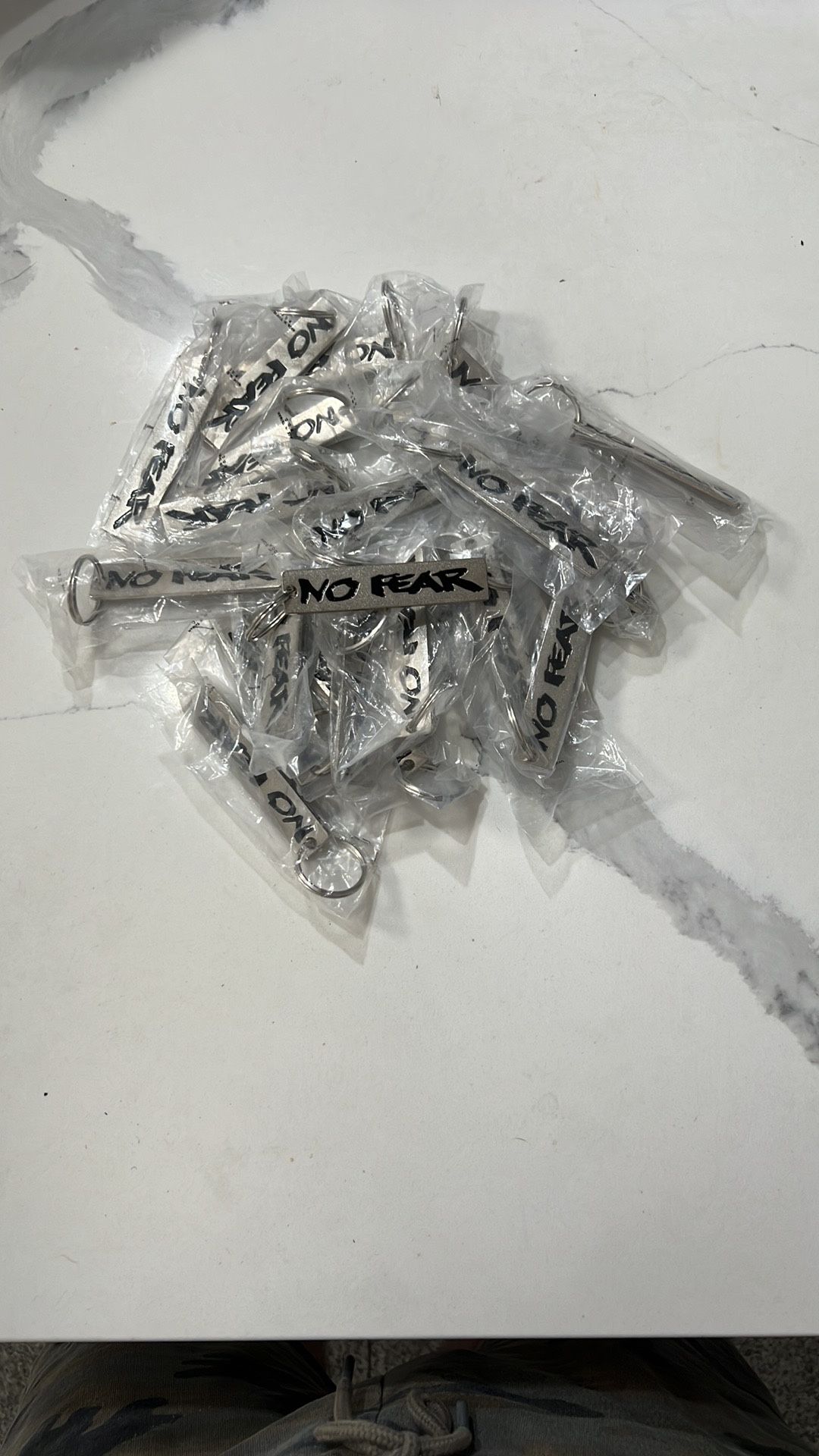 “No Fear” Keychains 25pcs