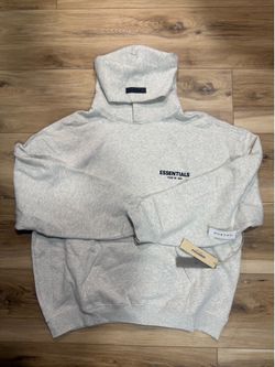 Light Oat Meal Essentials Hoodie