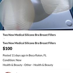 Two New Medical Silicone Bra Breast Fillers