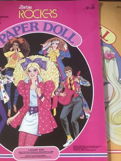 Vintage Barbie paper doll & Barbie rockers paper doll
