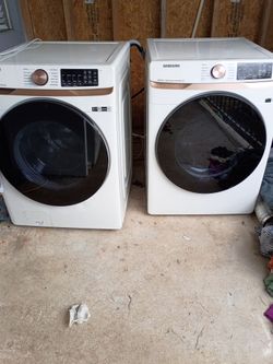 Samsung washer and dryer set front loader large capacity