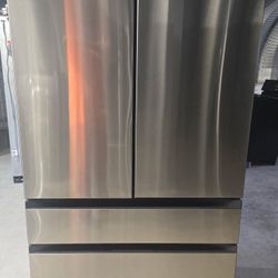 Samsung Bespoke Stainless Counter Depth 4-door French Door Refrigerator 