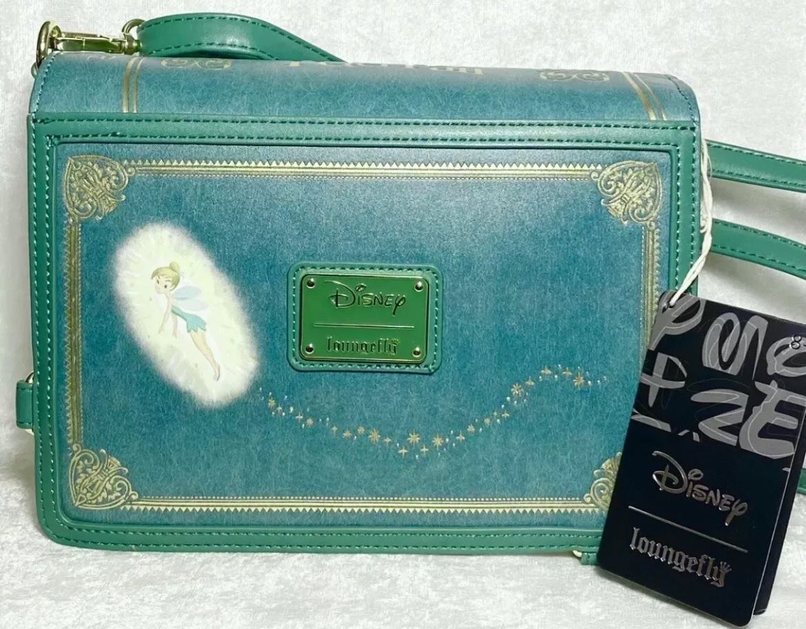 Loungefly Disney Peter Pan Classic Book Convertible Crossbody Bag NWT!