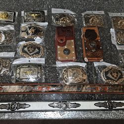 Leather Ankle Boots With Bull Neck, And Belt Buckles